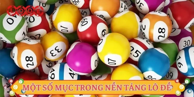 Một số mục trong nền tảng Lô đề hot nhất